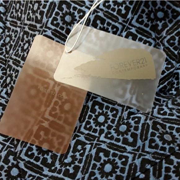 FOREVER 21 Blue and Black Cocktail Dress Medium - Picture 2 of 5